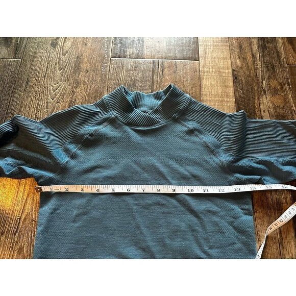 Lululemon Keep The Heat Thermal Long Sleeve Teal Green Size 2 - Picture 2 of 4